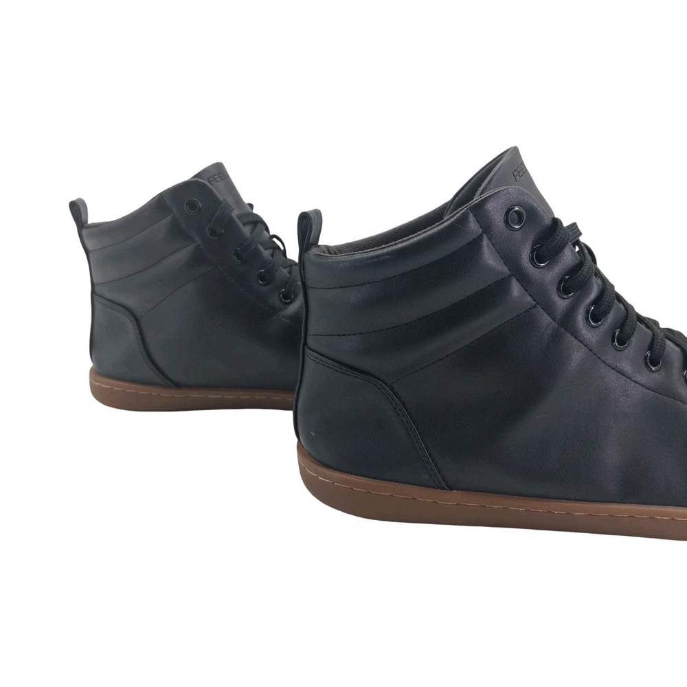 FEELGROUNDS Shoes Mens Size 14 Black Synthetic High Top Barefoot Casual Sneakers - Picture 12 of 13
